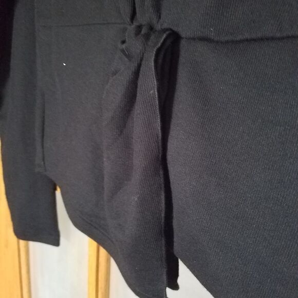 RACHEL Rachel Roy xs long sleeve nwt black macys business casual top knot front - Picture 9 of 14